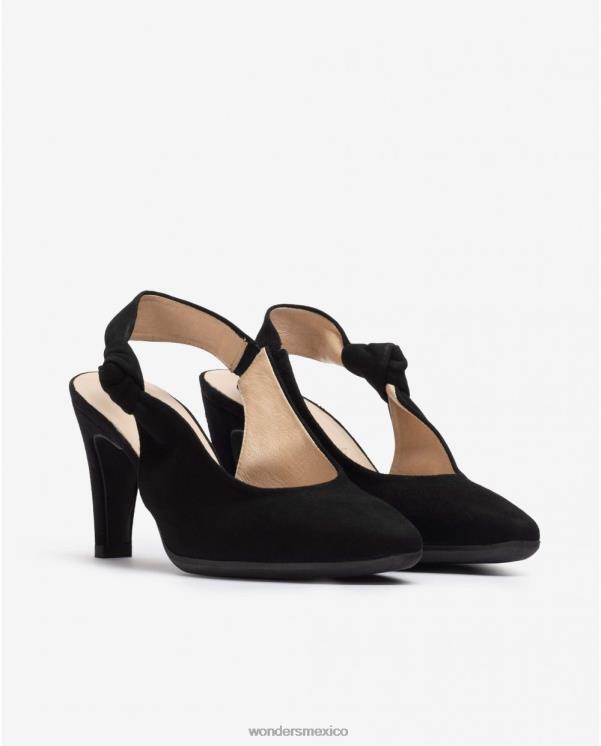 Wonders zapato negro encaje negro calzado mujer 022RR284