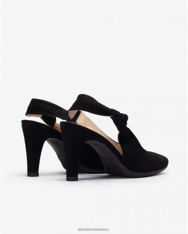 Wonders zapato negro encaje negro calzado mujer 022RR284