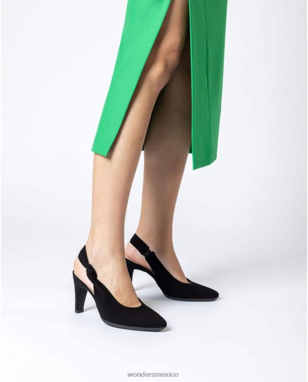Wonders zapato negro encaje negro calzado mujer 022RR284
