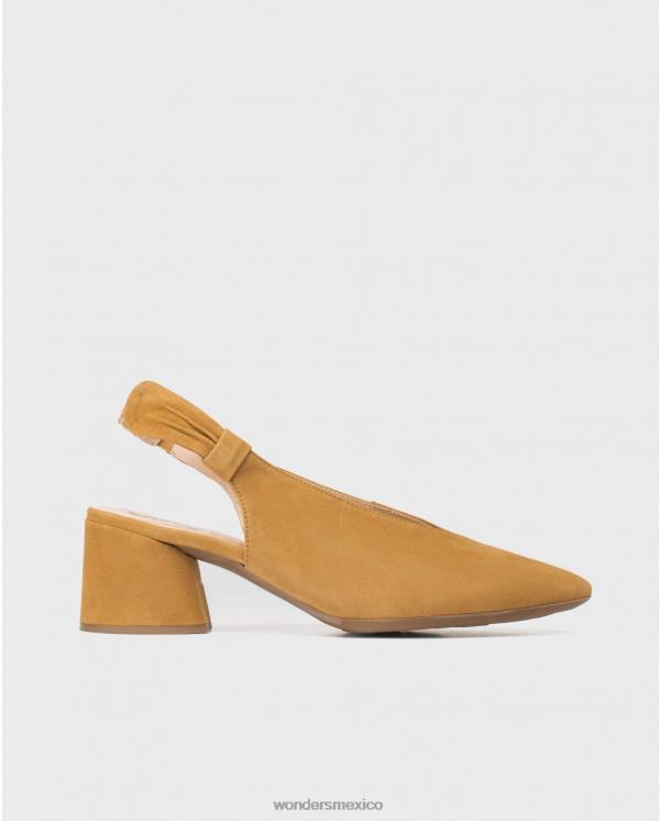 Wonders zapato piel arena con lazo calzado mujer 022RR439