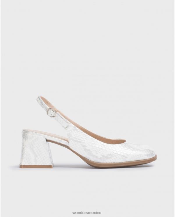Wonders zapatos adele plateados calzado mujer 022RR194