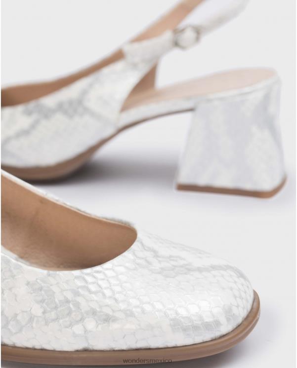 Wonders zapatos adele plateados calzado mujer 022RR194