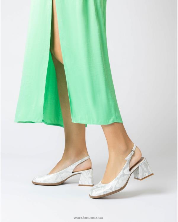 Wonders zapatos adele plateados calzado mujer 022RR194