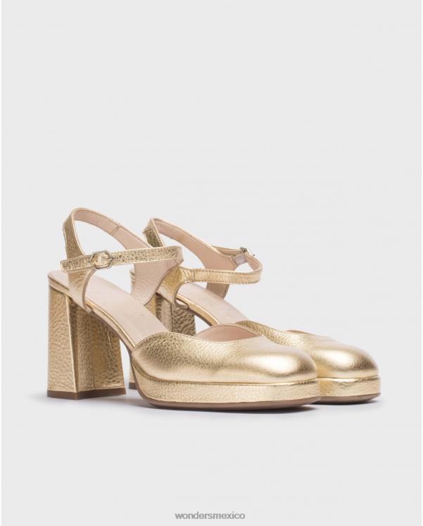 Wonders zapatos azul dorado calzado mujer 022RR50