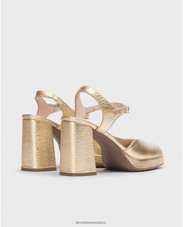 Wonders zapatos azul dorado calzado mujer 022RR50