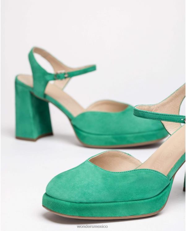 Wonders zapatos azul verde jade calzado mujer 022RR90