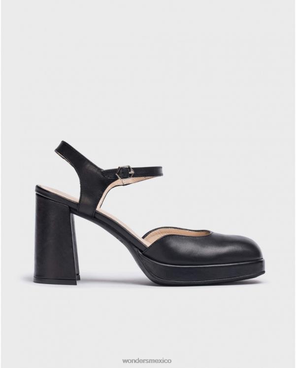 Wonders zapatos negros negros azules calzado mujer 022RR196
