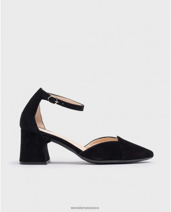 Wonders zapatos record negro ante negro calzado mujer 022RR330