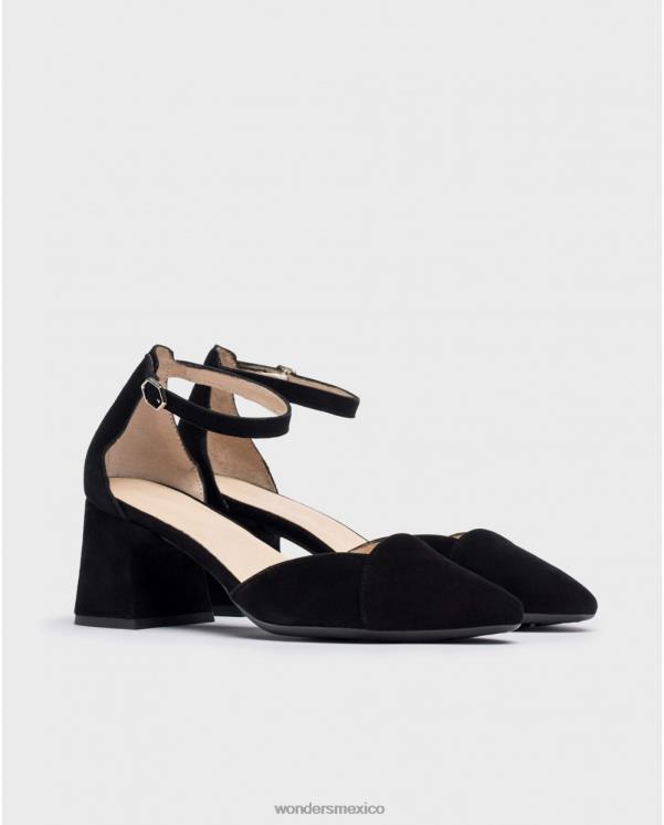 Wonders zapatos record negro ante negro calzado mujer 022RR330