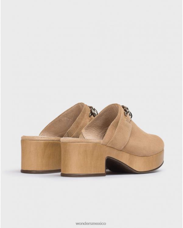 Wonders zueco diván marrón arena calzado mujer 022RR213
