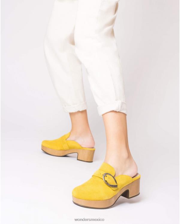 Wonders zueco lento amarillo lima calzado mujer 022RR35