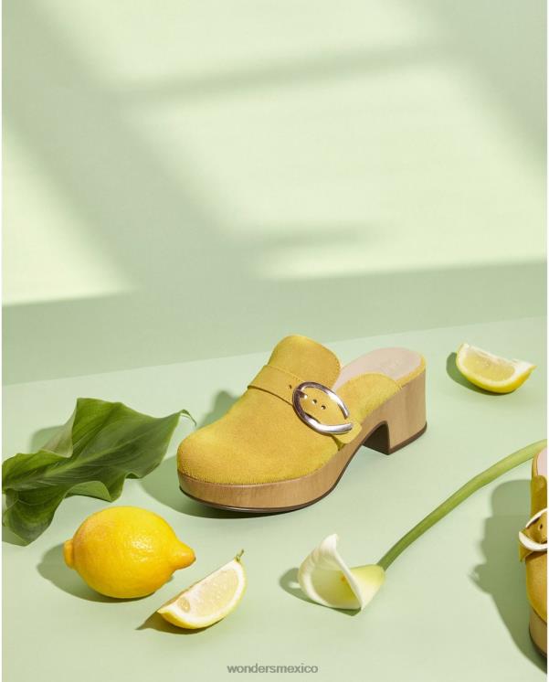 Wonders zueco lento amarillo lima calzado mujer 022RR35
