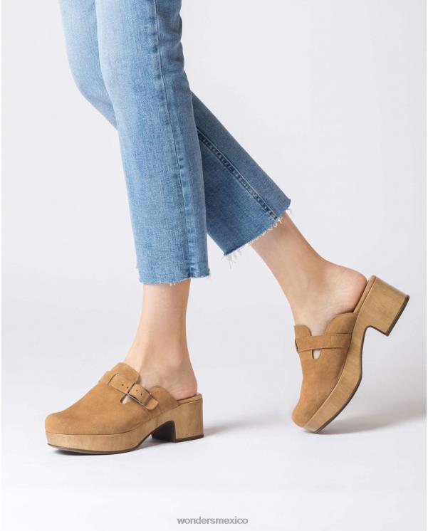 Wonders zueco mara marrón arena calzado mujer 022RR214