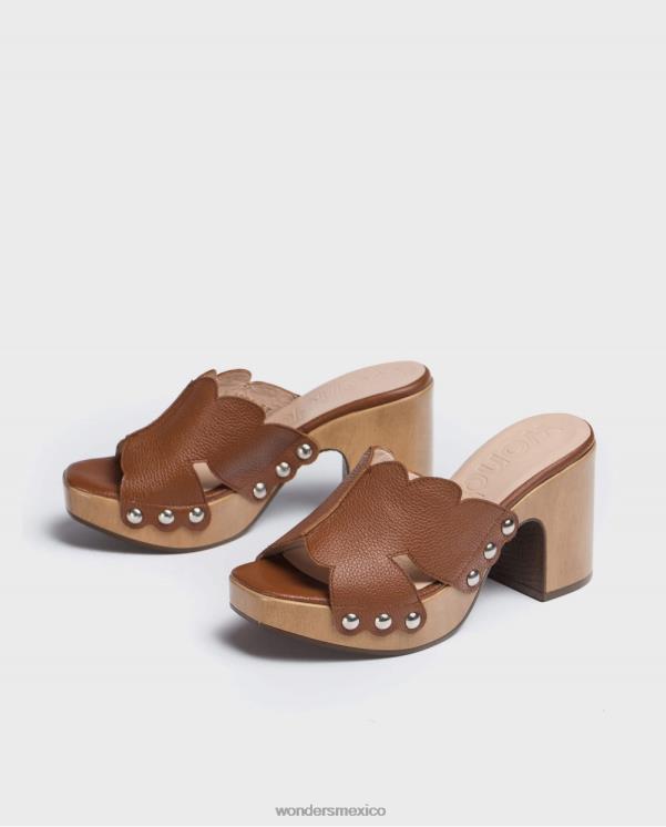 Wonders zueco plataforma cuero cuero calzado mujer 022RR410