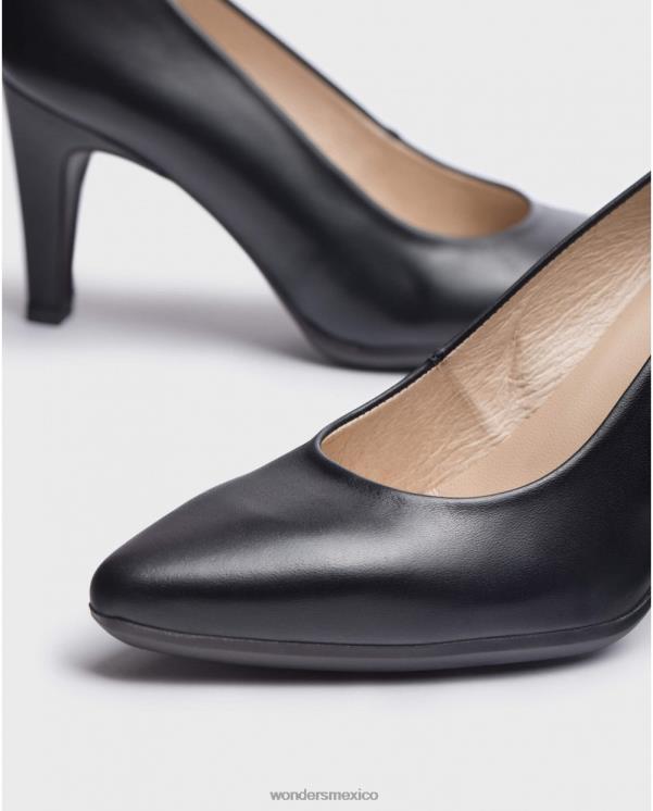 Wonders zapato banus negro negro calzado mujer 022RR303