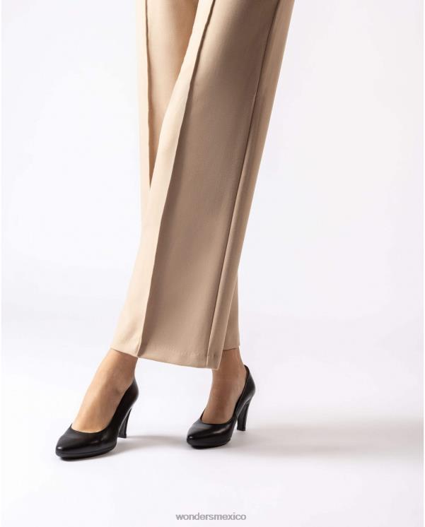 Wonders zapato banus negro negro calzado mujer 022RR303