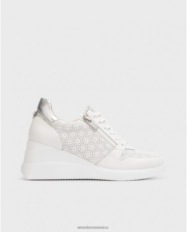 Wonders zapatilla de cambio blanca off/plata calzado mujer 022RR128