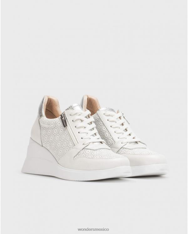 Wonders zapatilla de cambio blanca off/plata calzado mujer 022RR128