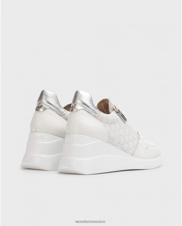 Wonders zapatilla de cambio blanca off/plata calzado mujer 022RR128