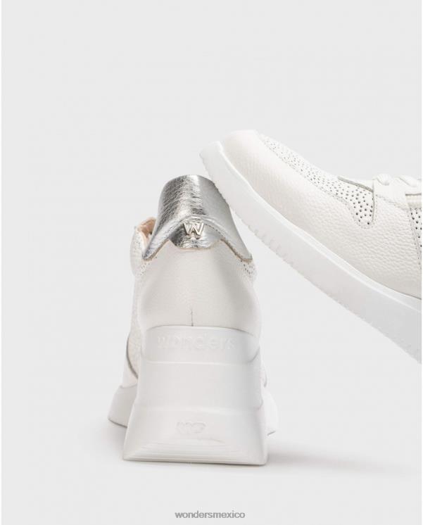 Wonders zapatilla de cambio blanca off/plata calzado mujer 022RR128
