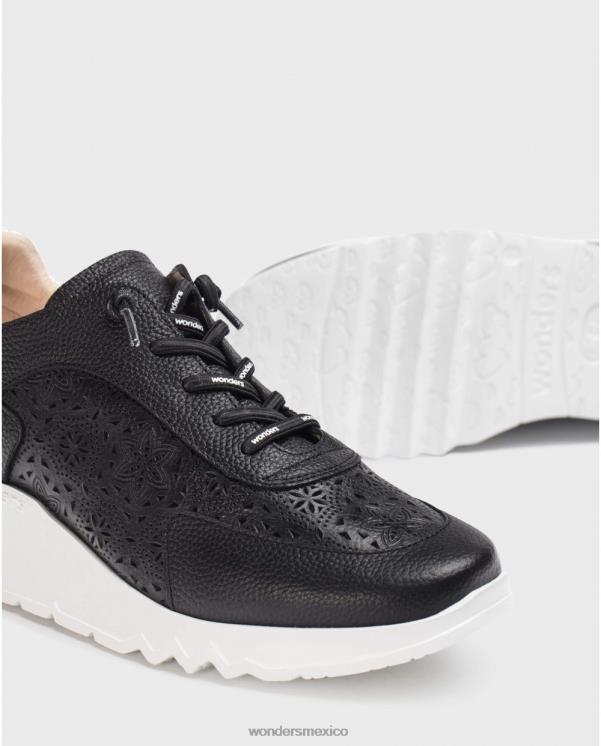 Wonders zapatilla neg/pa negra calzado mujer 022RR202