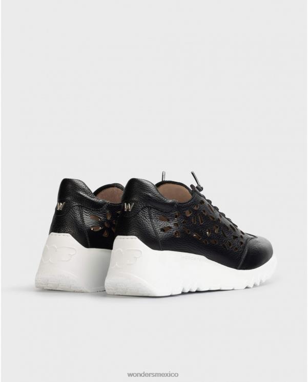 Wonders zapatilla negra nuxe negra calzado mujer 022RR285