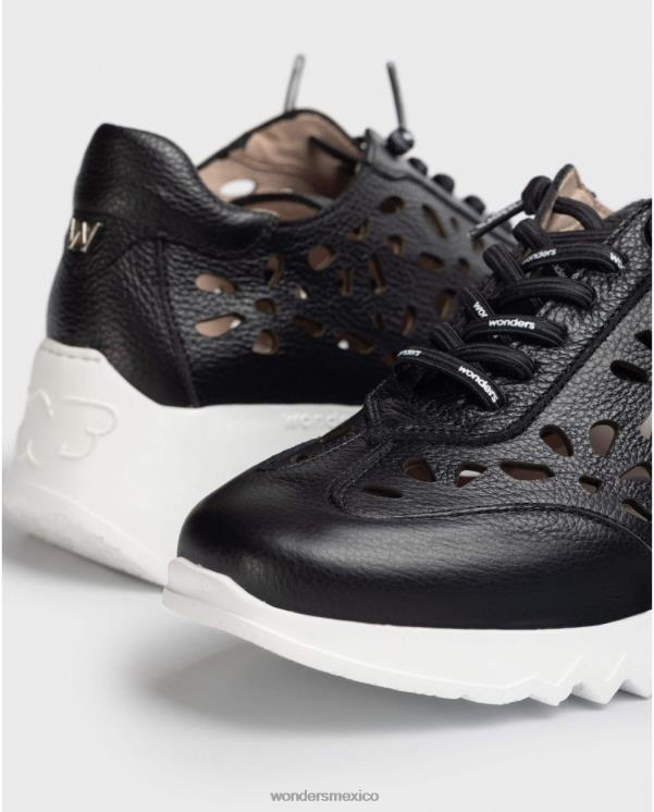 Wonders zapatilla negra nuxe negra calzado mujer 022RR285