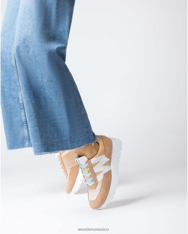 Wonders zapatilla odisei marrón arena/natu calzado mujer 022RR96