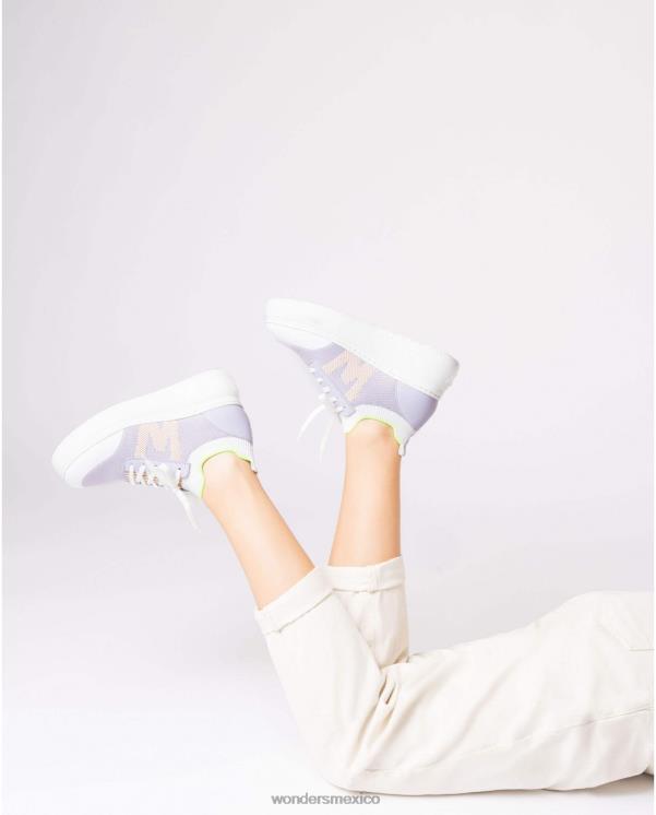 Wonders zapatilla violeta lavanda kiwi calzado mujer 022RR93