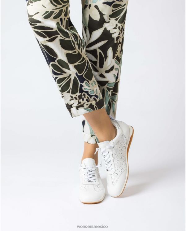 Wonders zapatillas brit blancas off/plata calzado mujer 022RR282