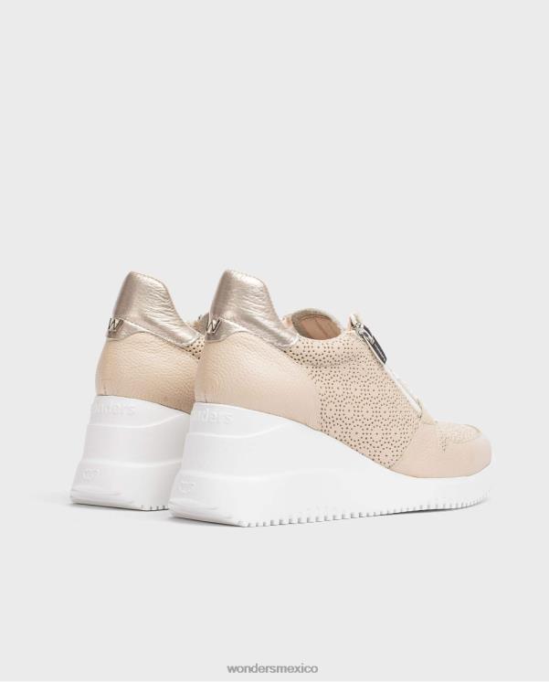 Wonders zapatillas lexi natur/plat negro calzado mujer 022RR127