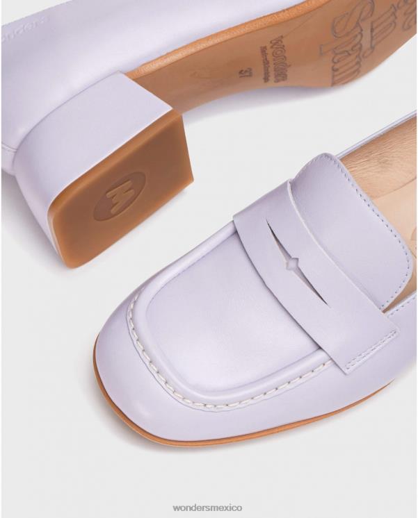 Wonders mocasín de regalo violeta lavanda calzado mujer 022RR220