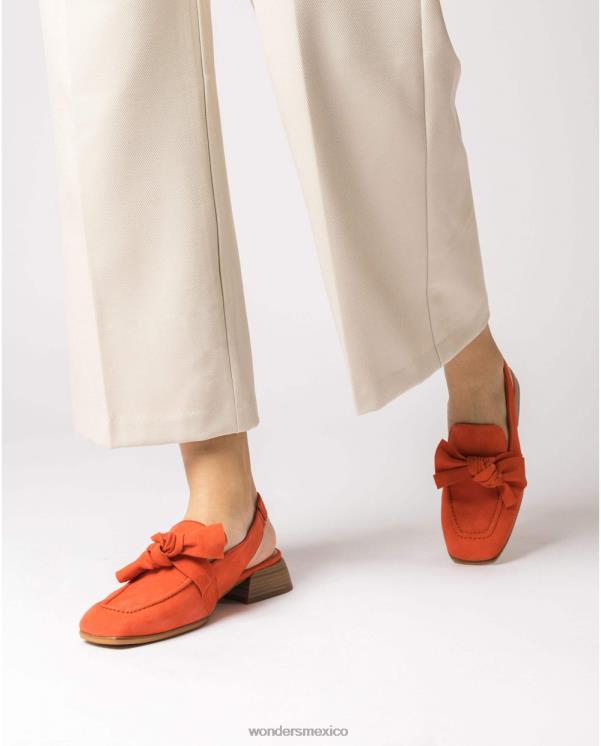 Wonders zapato naranja coral watts calzado mujer 022RR141